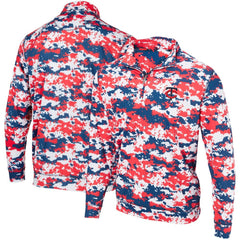 Minnesota Twins Digital Camo Performance Quarter-Zip Pullover Jacket Red