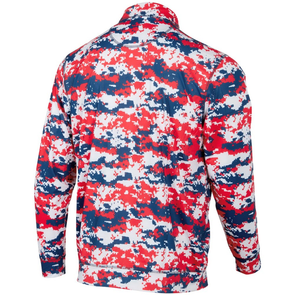 Minnesota Twins Digital Camo Performance Quarter-Zip Pullover Jacket Red