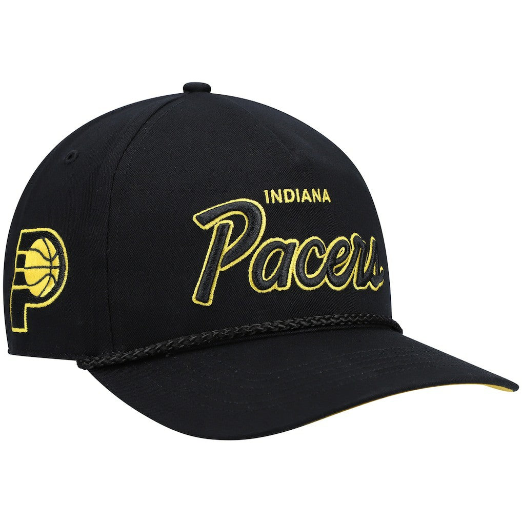 Indiana Pacers '47 Crosstown Script Hitch Snapback Hat - Black on sale