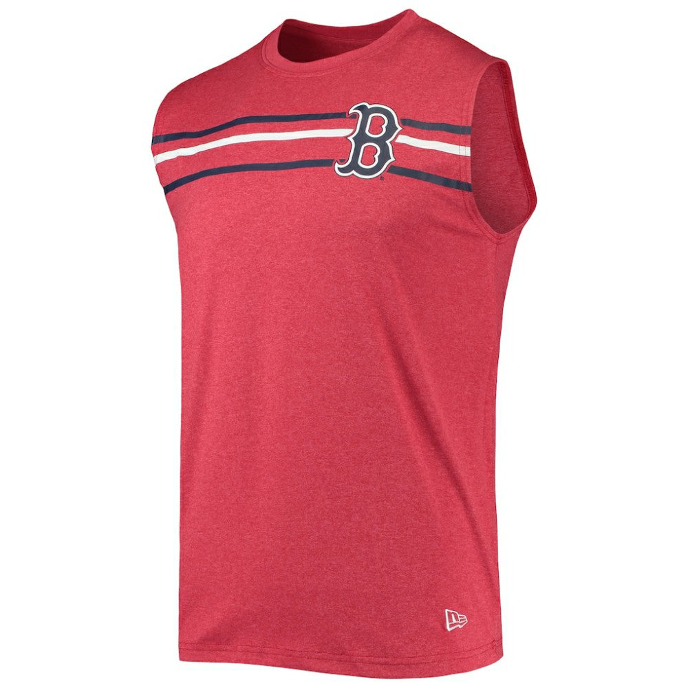 Boston Red Sox Muscle Tank Top Heathered Red