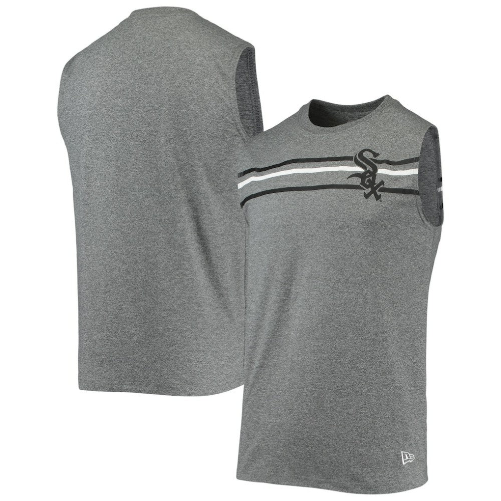 Chicago White Sox Muscle Tank Top Heathered Gray