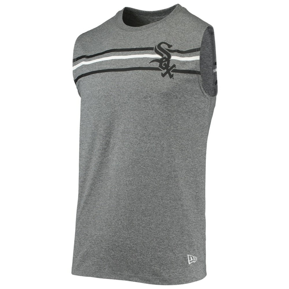 Chicago White Sox Muscle Tank Top Heathered Gray