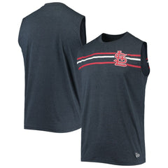 St. Louis Cardinals Muscle Tank Top Heathered Navy