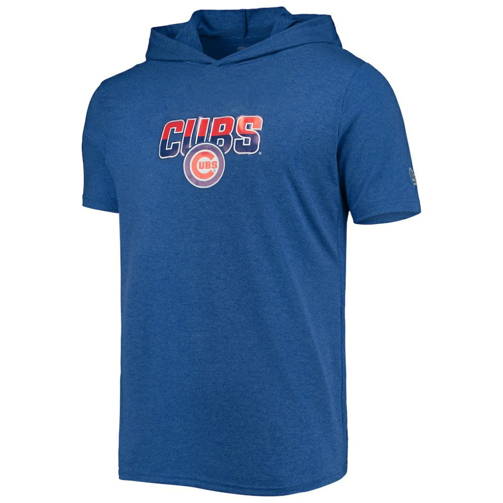 Chicago Cubs Hoodie T-Shirt Heathered Royal