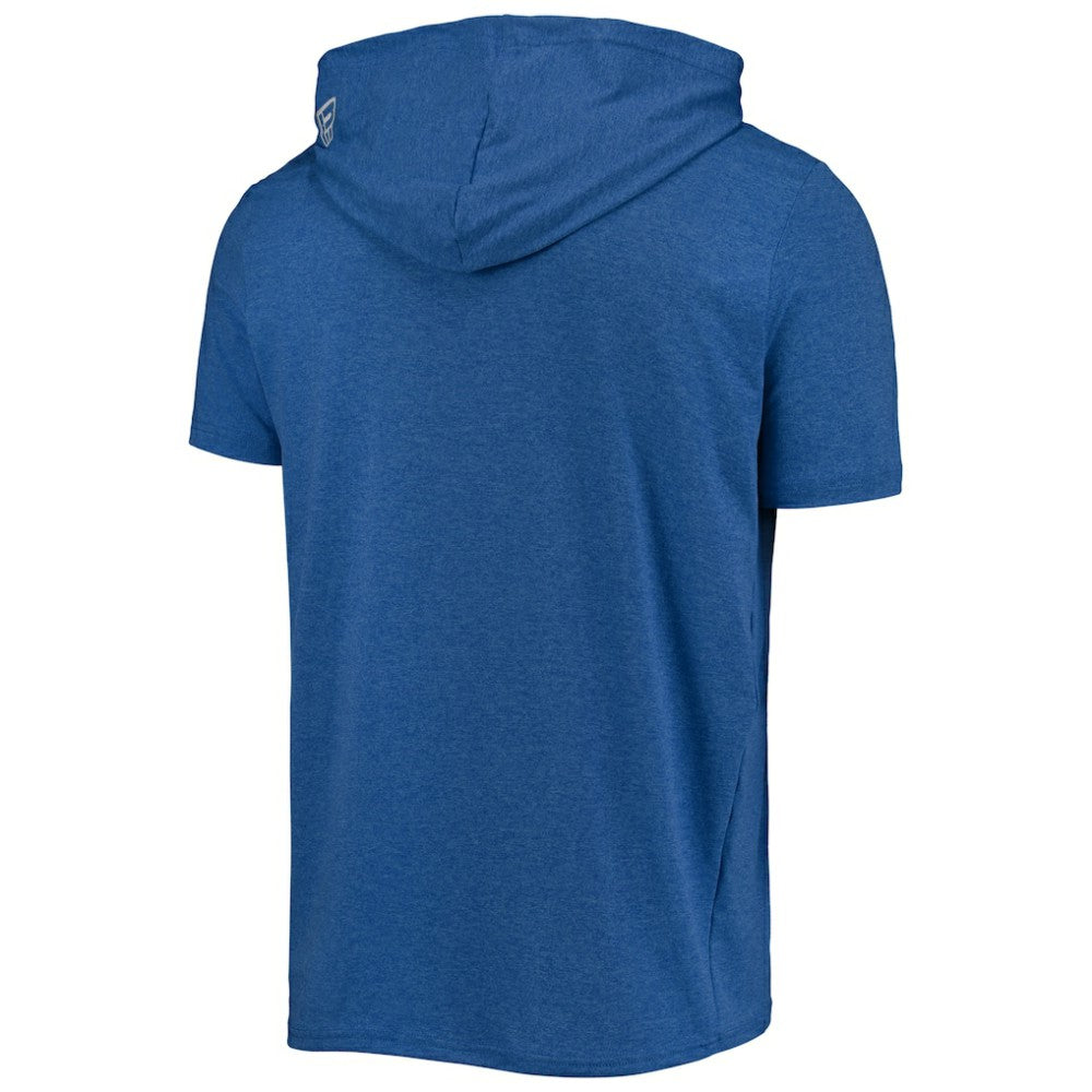 Chicago Cubs Hoodie T-Shirt Heathered Royal