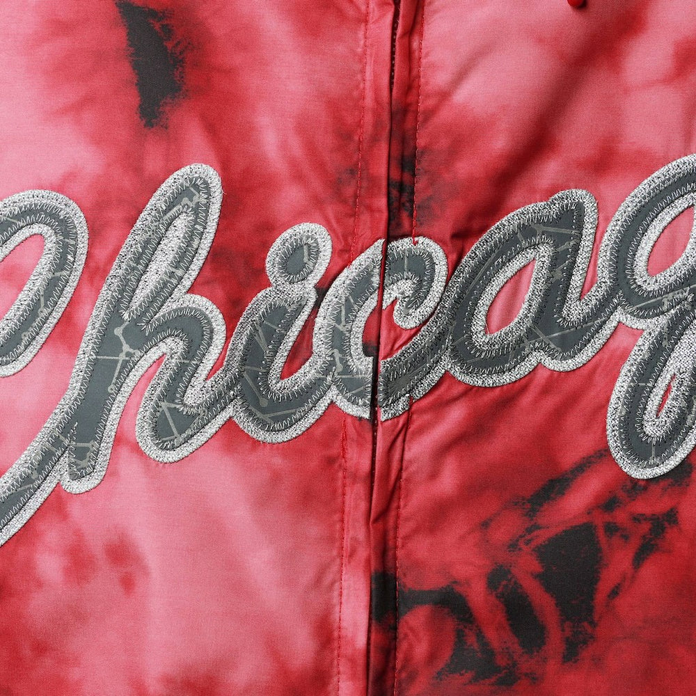 Chicago Bulls Women's Galaxy Sublimated Windbreaker Pullover Full-Zip Hoodie sale - Red online