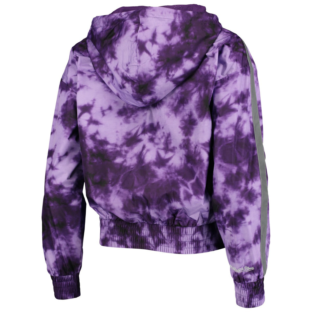 Los Angeles Lakers Women's Galaxy Sublimated Windbreaker Pullover Full-Zip Hoodie - Purple discount
