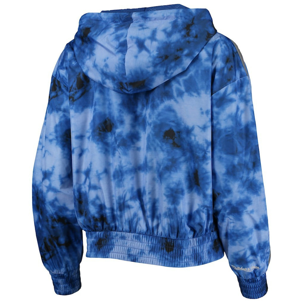 Philadelphia 76ers Women's Galaxy Sublimated Windbreaker Pullover Full-Zip Hoodie - Royal discount