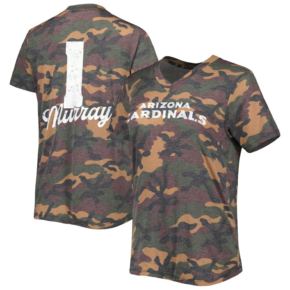Kyler Murray Arizona Cardinals Majestic Threads Women's Name & Number V-Neck Tri-Blend T-Shirt - Camo outlet