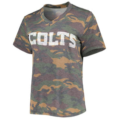 Jonathan Taylor Indianapolis Colts Majestic Threads Women's Name & Number V-Neck Tri-Blend T-Shirt - Camo outlet