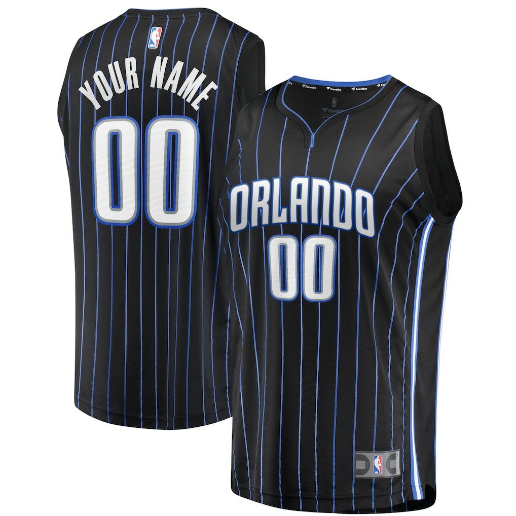Orlando Magic Youth Fast Break Replica Custom Jersey Black - Icon Edition on sale