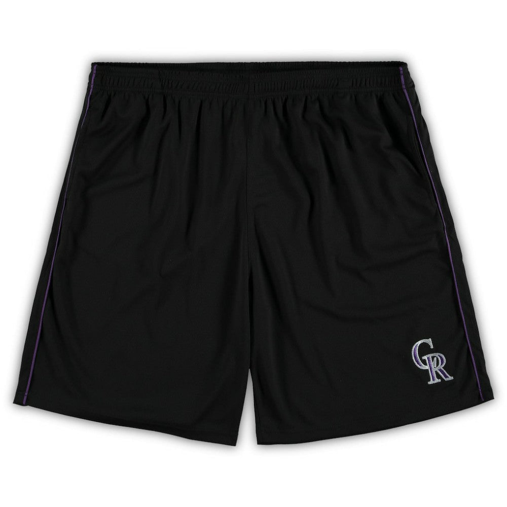 Colorado Rockies Big & Tall Mesh Shorts Black
