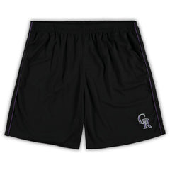Colorado Rockies Big & Tall Mesh Shorts Black