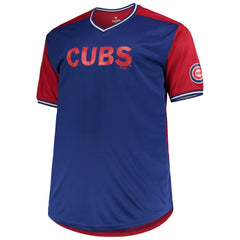 Chicago Cubs Solid V-Neck T-Shirt Royal/Red