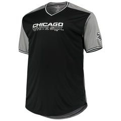 Chicago White Sox Solid V-Neck T-Shirt Black/Gray