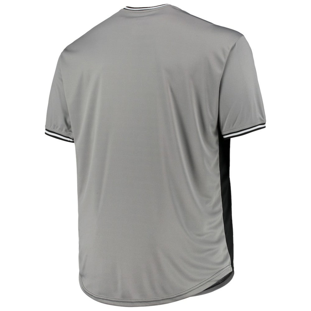 Chicago White Sox Solid V-Neck T-Shirt Black/Gray
