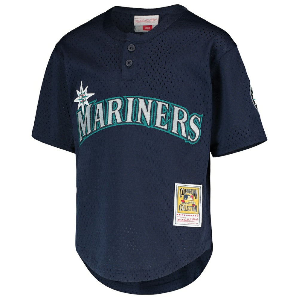Ichiro Suzuki Seattle Mariners Youth Cooperstown Collection Mesh Batting Practice Jersey Navy