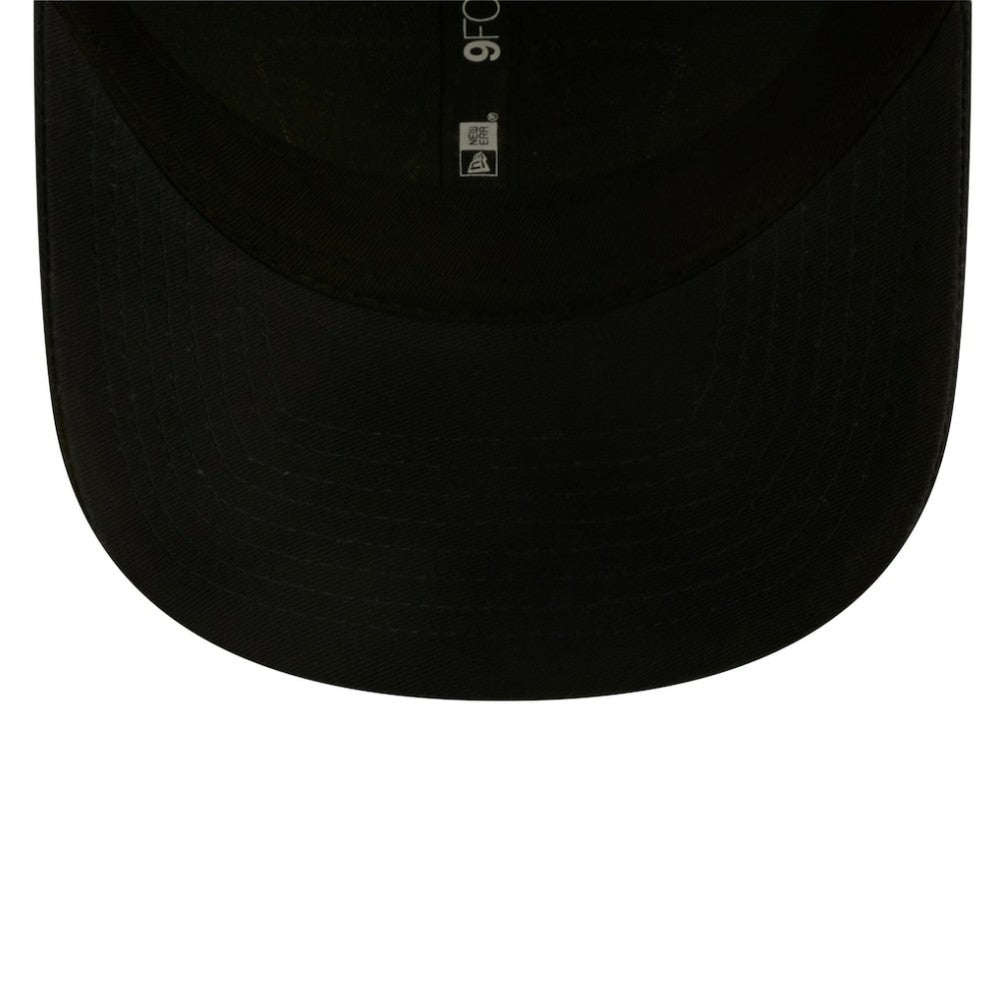 Chicago White Sox Logo Patch 9FORTY Trucker Snapback Hat Black/White