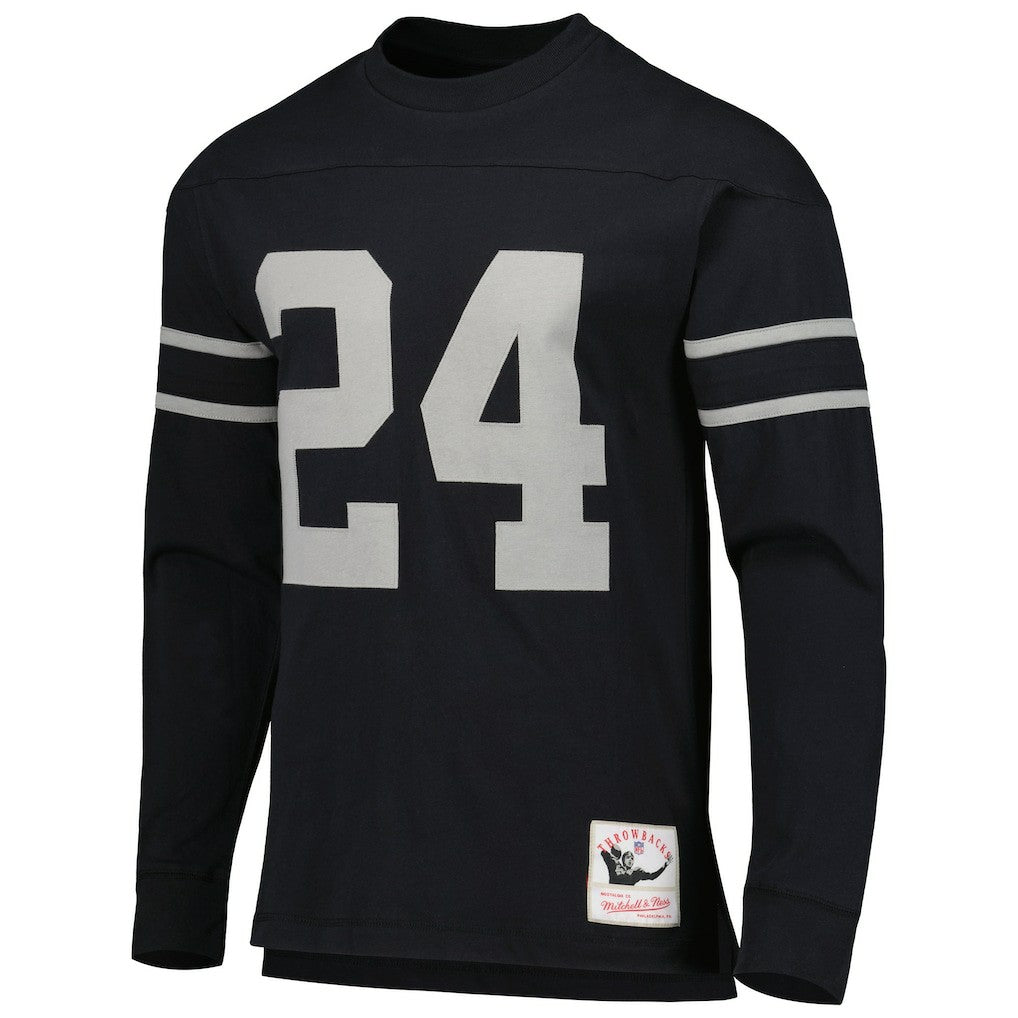 Charles Woodson Oakland Raiders Retired Player Name & Number Long Sleeve Top - Black cheap
