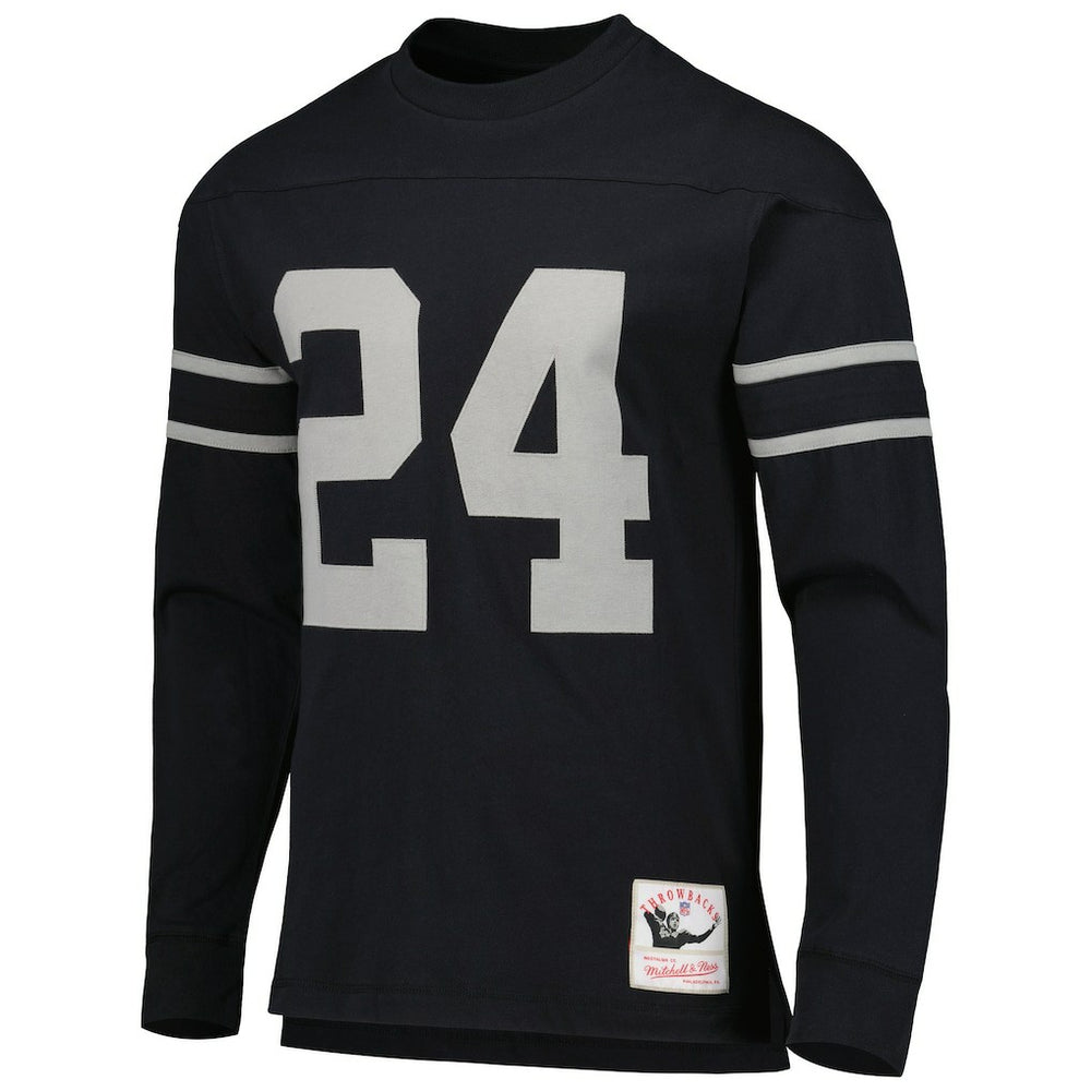 Charles Woodson Oakland Raiders Retired Player Name & Number Long Sleeve Top - Black cheap