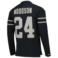 Charles Woodson Oakland Raiders Retired Player Name & Number Long Sleeve Top - Black cheap