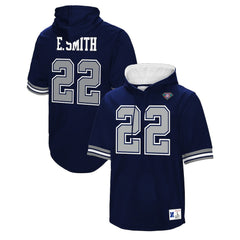 Emmitt Smith Dallas Cowboys Retired Player Mesh Name & Number Hoodie T-Shirt - Navy online