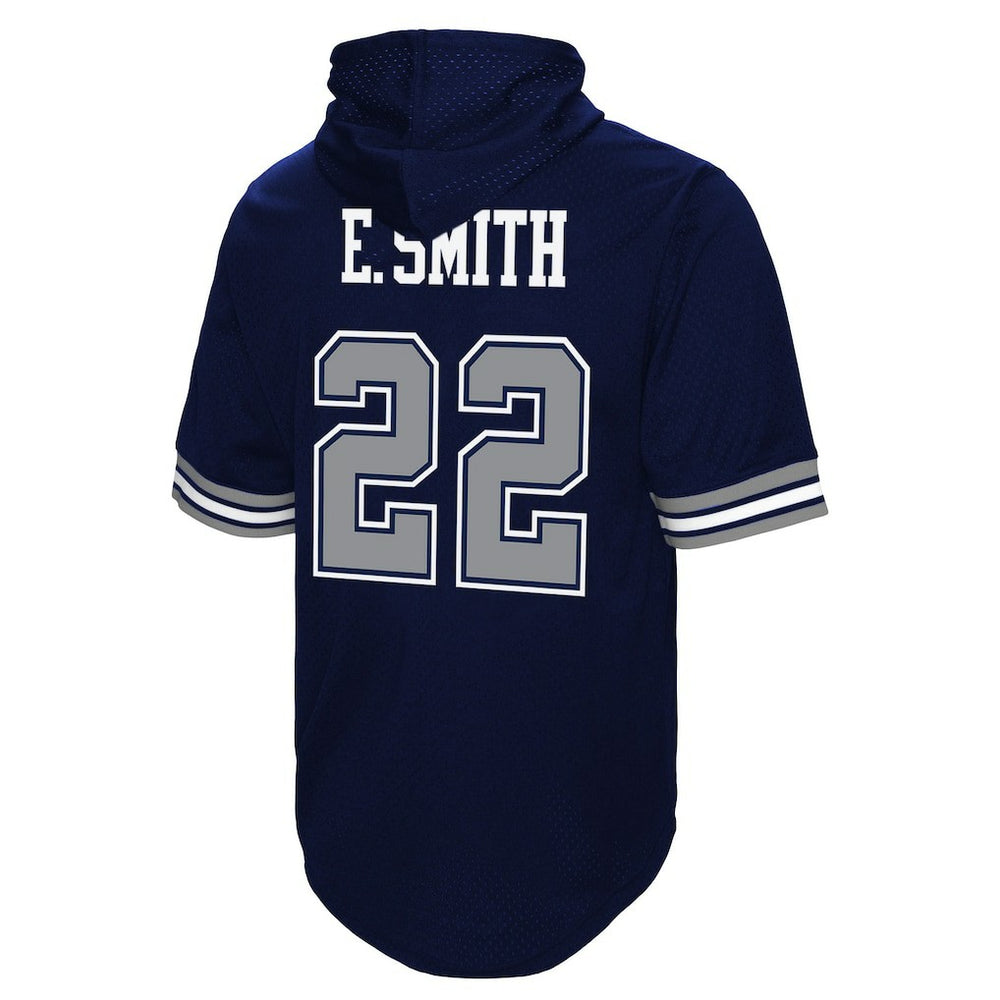 Emmitt Smith Dallas Cowboys Retired Player Mesh Name & Number Hoodie T-Shirt - Navy online