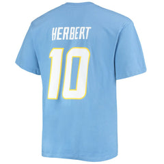 Justin Herbert Los Angeles Chargers Big & Tall Player Name & Number T-Shirt - Powder Blue for sale