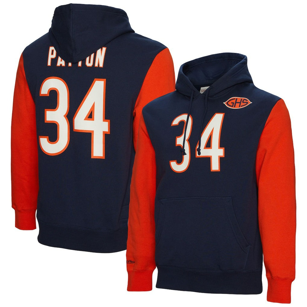 Walter Payton Chicago Bears Retired Player Name & Number Pullover Hoodie - Navy outlet