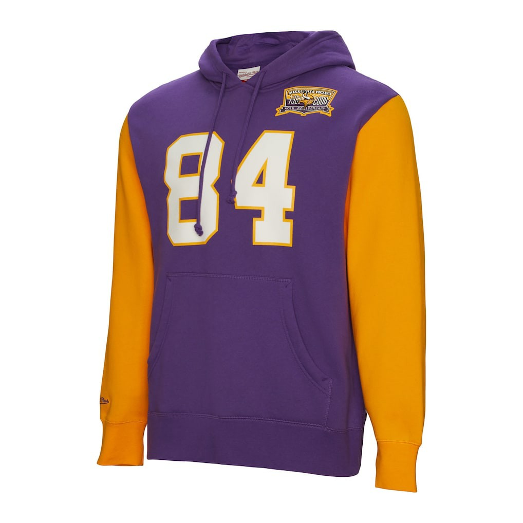 Randy Moss Minnesota Vikings Retired Player Name & Number Pullover Hoodie - Purple for sale