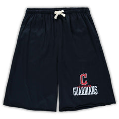 Cleveland Guardians Big & Tall French Terry Shorts Navy