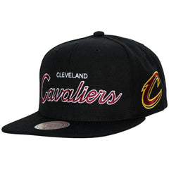 Cleveland Cavaliers Hardwood Classics Script 2.0 Snapback Hat sale - Black online