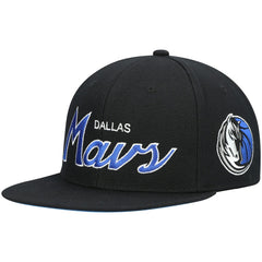 Dallas Mavericks Hardwood Classics Script 2.0 Snapback Hat sale - Black for sale