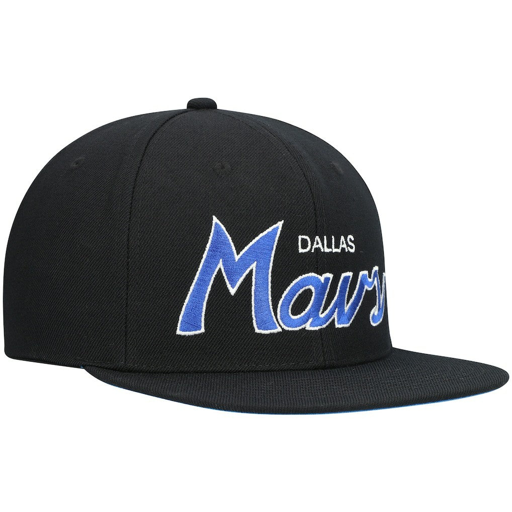 Dallas Mavericks Hardwood Classics Script 2.0 Snapback Hat sale - Black for sale