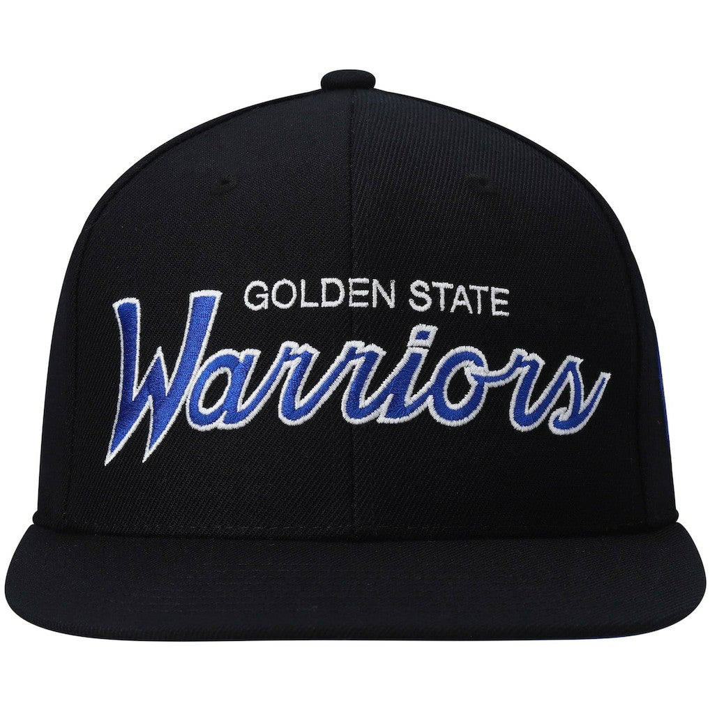 Golden State Warriors Hardwood Classics Script 2.0 Snapback Hat sale - Black outlet