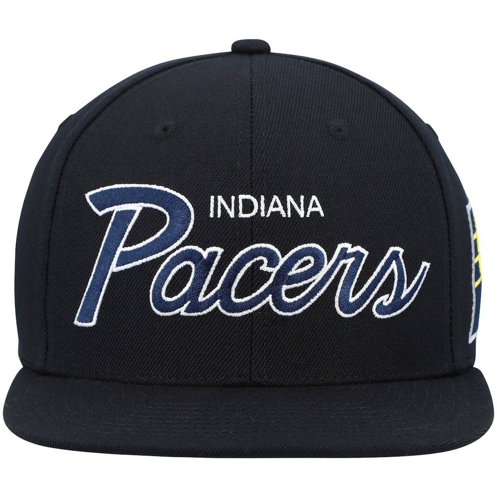 Indiana Pacers Hardwood Classics Script 2.0 Snapback Hat - Black cheap