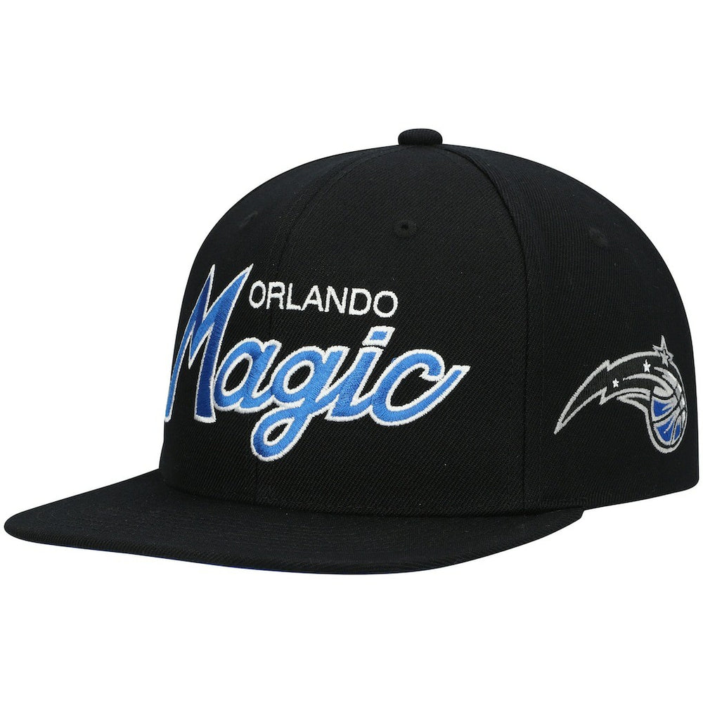 Orlando Magic Hardwood Classics Script 2.0 Snapback Hat sale - Black discount