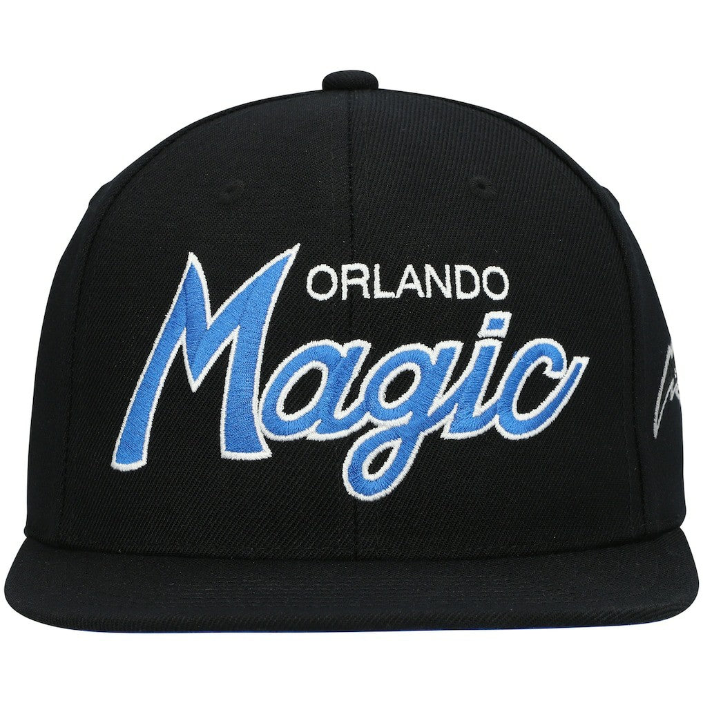 Orlando Magic Hardwood Classics Script 2.0 Snapback Hat sale - Black discount