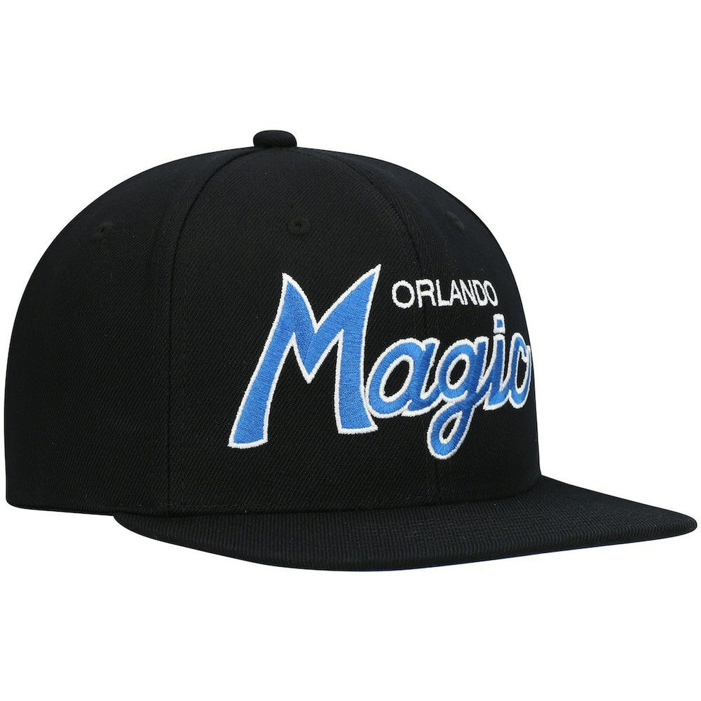 Orlando Magic Hardwood Classics Script 2.0 Snapback Hat sale - Black discount