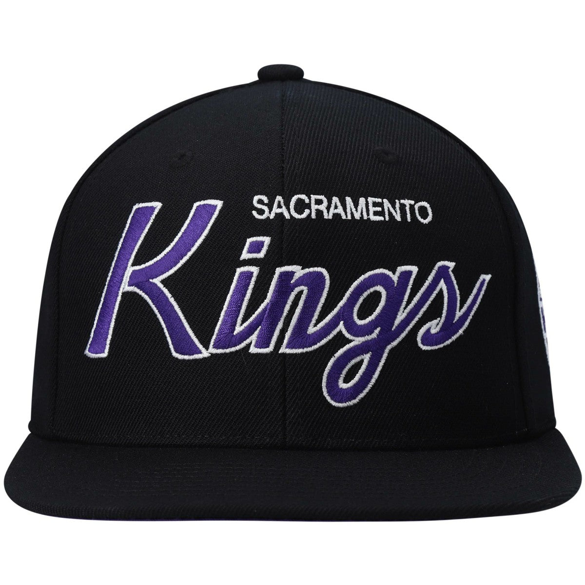 Sacramento Kings Hardwood Classics Script 2.0 Snapback Hat - Black outlet