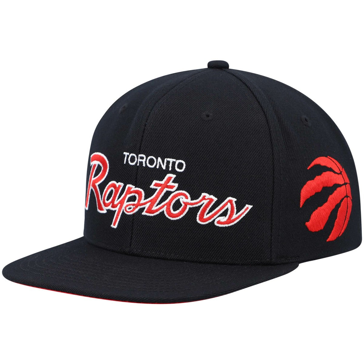 Toronto Raptors Hardwood Classics Script 2.0 Snapback Hat - Black outlet