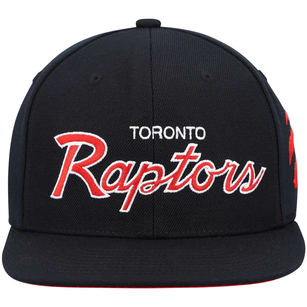 Toronto Raptors Hardwood Classics Script 2.0 Snapback Hat - Black outlet