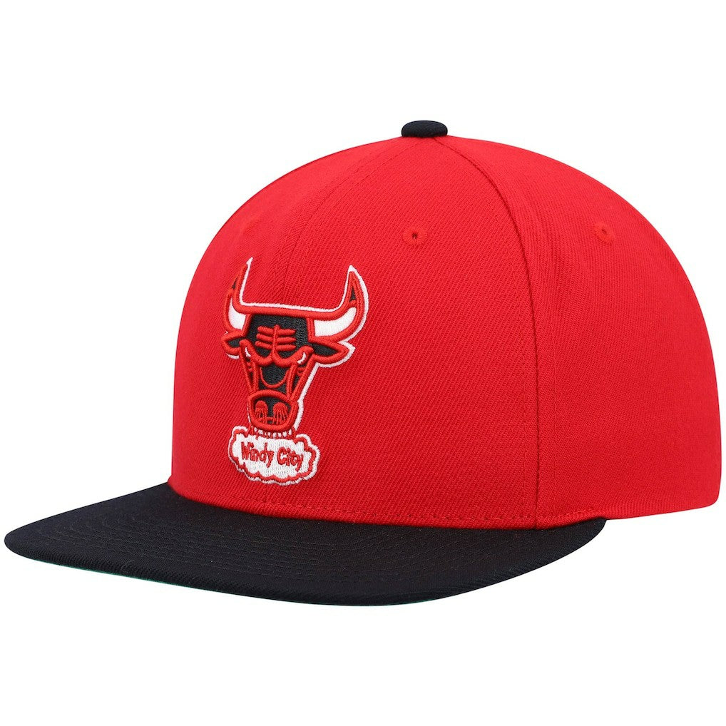 Chicago Bulls Hardwood Classics Team Two-Tone 2.0 Snapback Hat - Red/Black sale