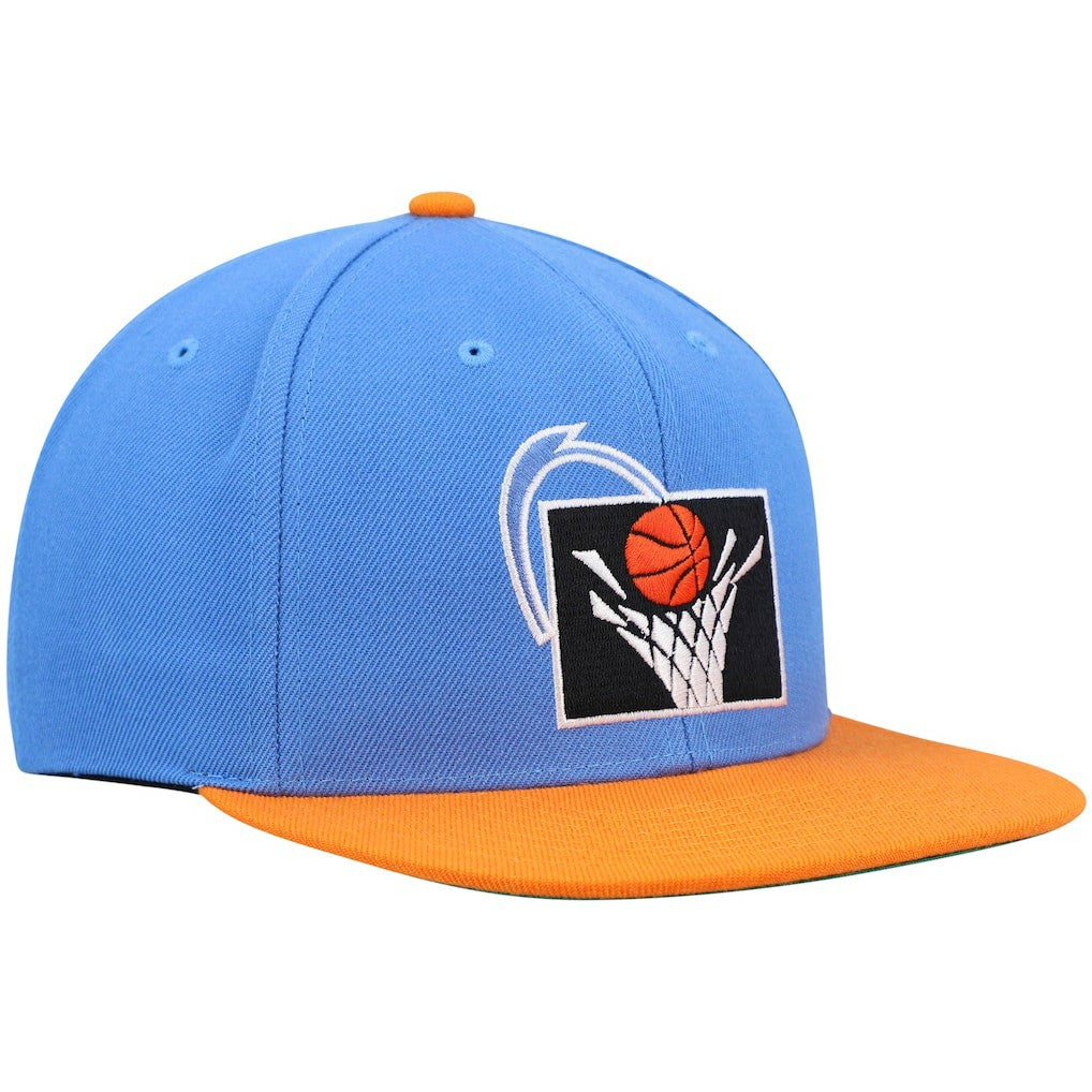 Cleveland Cavaliers Hardwood Classics Team Two-Tone 2.0 Snapback Hat sale - Blue/Orange cheap