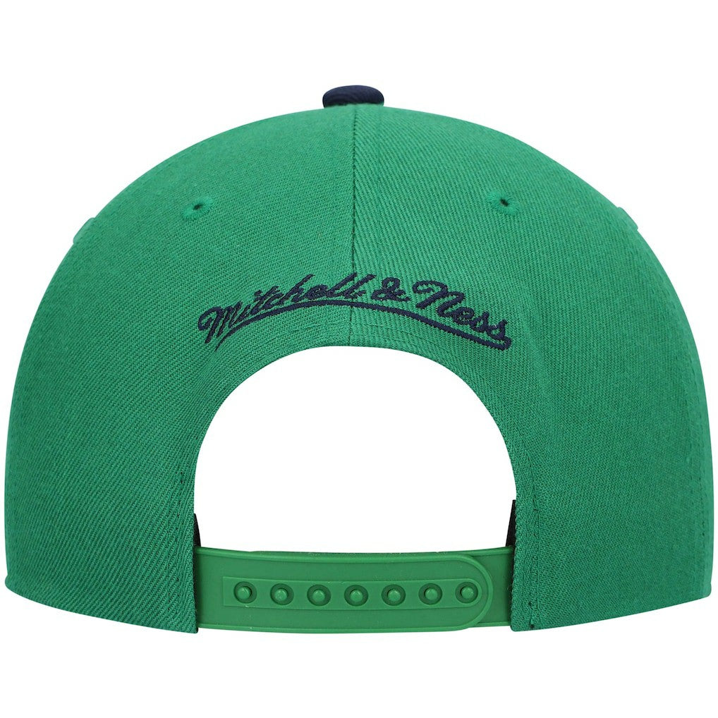 Dallas Mavericks Hardwood Classics Team Two-Tone 2.0 Snapback Hat sale - Green/Navy outlet