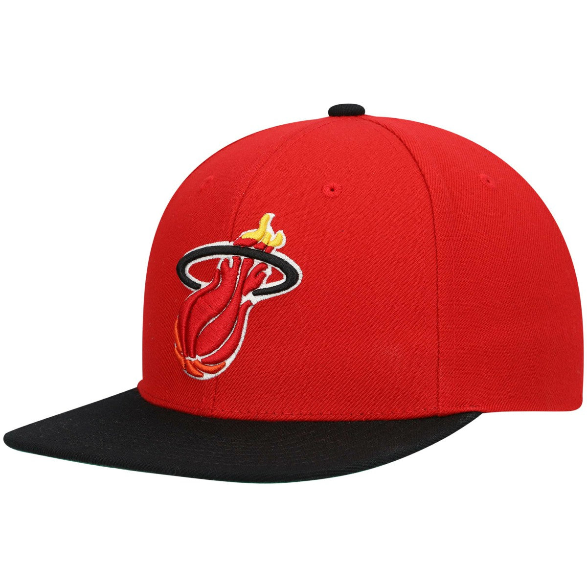Miami Heat Hardwood Classics Team Two-Tone 2.0 Snapback Hat - Red/Black cheap