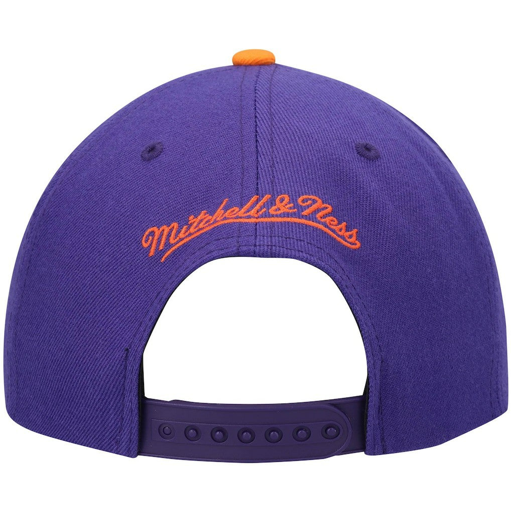 Phoenix Suns Hardwood Classics Team Two-Tone 2.0 Snapback Hat sale - Purple/Orange for sale