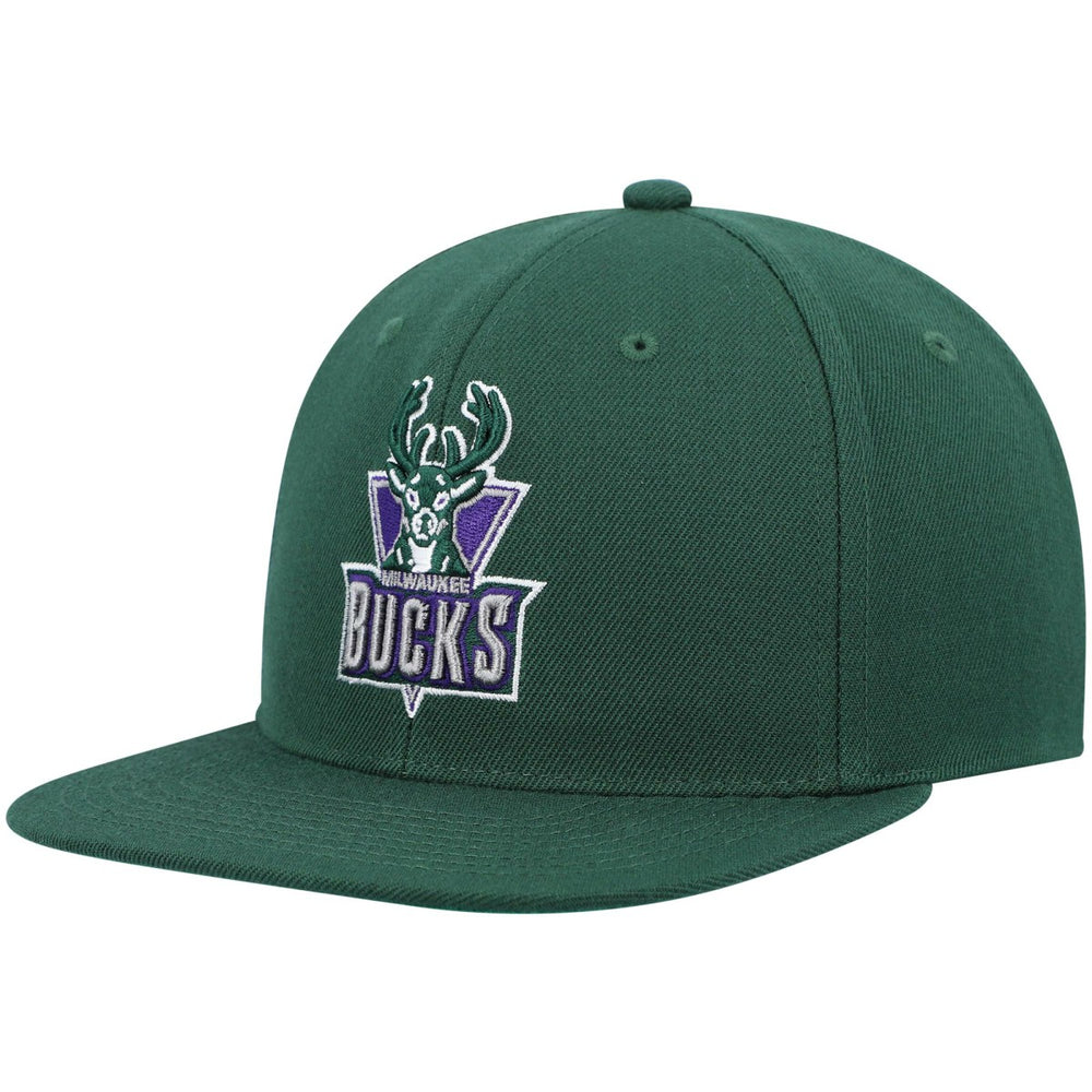 Milwaukee Bucks Hardwood Classics Team Ground 2.0 Snapback Hat - Green shop