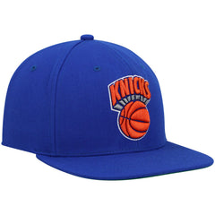 New York Knicks Hardwood Classics Team Ground 2.0 Snapback Hat - Blue discount