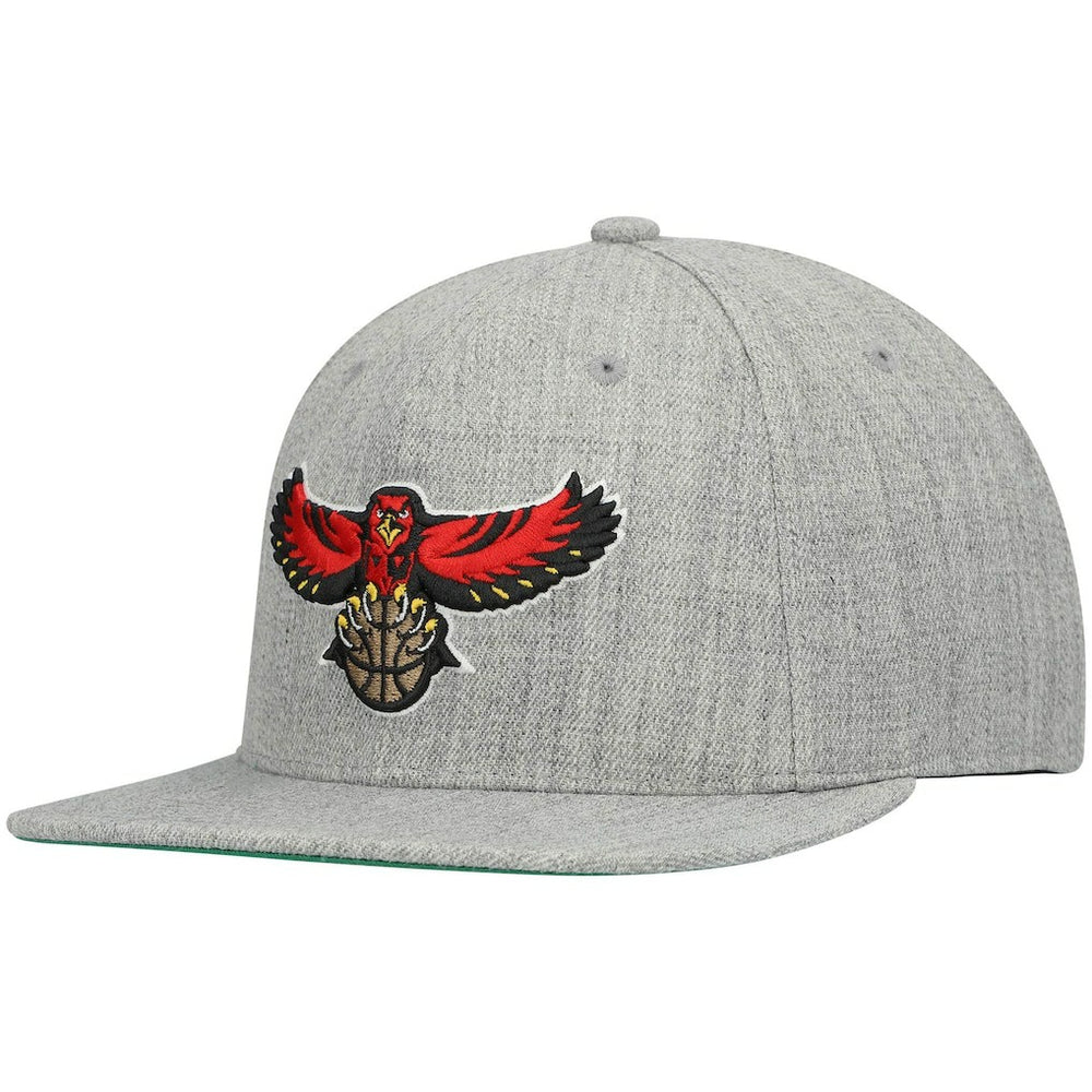 Atlanta Hawks Hardwood Classics Team 2.0 Snapback Hat - Heathered Gray on sale